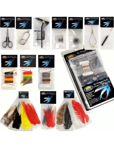 Kit Attrezzi e Materiali per la costruzione Mosche Pesca a mosca Lineaeffe