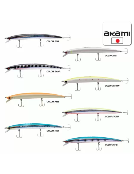 Akami Artificiale Wild Long Jerk 18 CM Esche Artificiali Akami