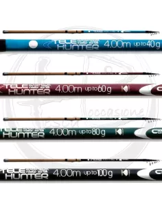 Fishing Ferrari Canna Carborex Tele Hunter In Carbonio Intrecciato Canne da pesca Fishing Ferrari