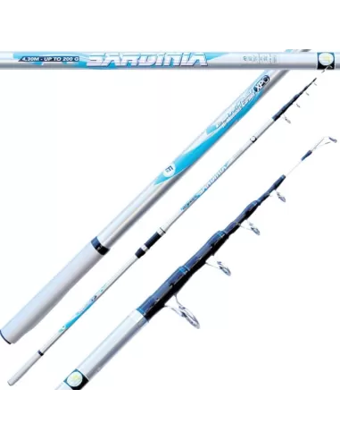 Fishing Ferrari Canna Sardinia In Carbonio Alto Modulo 200 gr Surfcasting Canne da pesca Fishing Ferrari