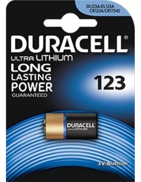 Duracell Batteria Pila Litio 123 Per Torce Photo DL123A EL123A CR123A CR17345 Batterie Duracell