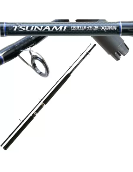 Trabucco Canna Tsunami Fighter Traina Bolentino In 2 Pezzi Canne da pesca Trabucco