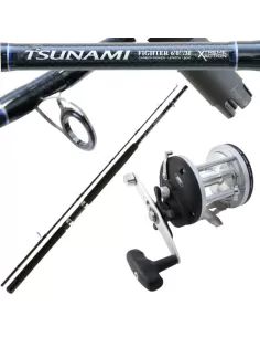 Kit Trabucco Canna Tsunami Fighter e Mulinello Sea Captain Kit da pesca Trabucco
