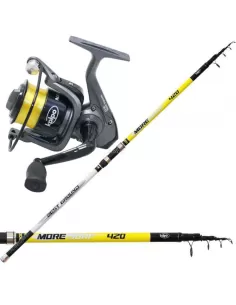 Kit Pesca Surf casting Canna Mulinello e Filo Kit da pesca Kolpo