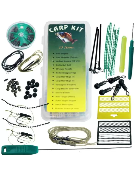 Kolpo Carp kit 15 pz in Scatola Rigida Carpfishing Kolpo