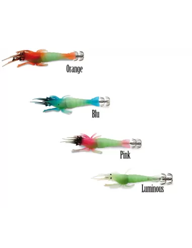 Totanare in Silicone Fosforescenti 10.5 cm Esche Artificiali Lineaeffe