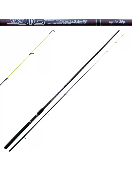 Lineaeffe Vigor Jig Canna da Pesca Extra Sensitive Solid Tip Canne da pesca Lineaeffe
