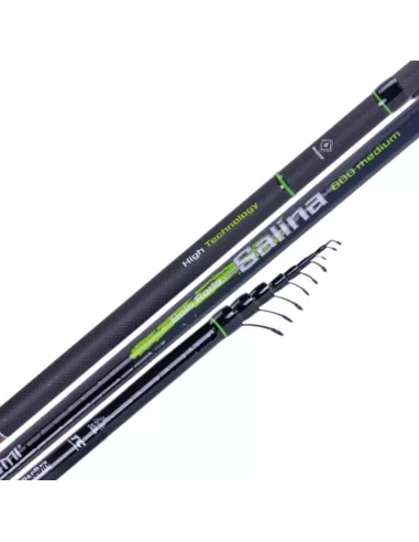 Canna da Pesca Bolognese Akami Salina Robusta e Potente Nano Carbon Canne da pesca Sele