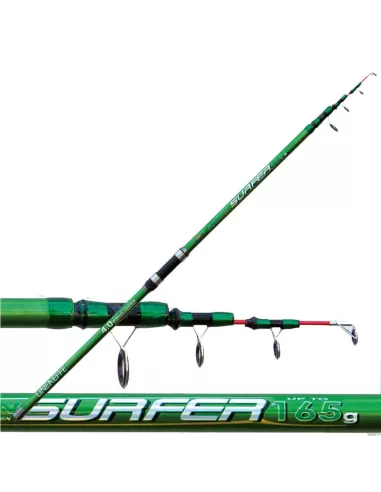 Canna da Pesca Surf Casting Telescopica Green Surfer 165 gr Canne da pesca Lineaeffe