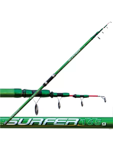 Canna da Pesca Surf Casting Telescopica Green Surfer 165 gr Canne da pesca Lineaeffe