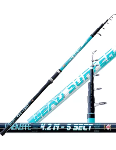 Canna da Pesca Surf Casting Lead Surfer Telescopica 200 gr Canne da pesca Lineaeffe