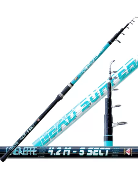 Canna da Pesca Surf Casting Lead Surfer Telescopica 200 gr Canne da pesca Lineaeffe