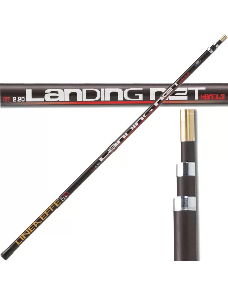 Manico Palo Guadino Telescopico Landing Net Handle Guadini, teste e nasse Lineaeffe