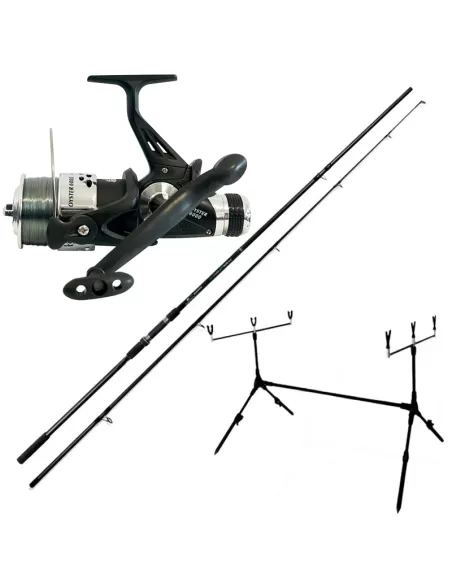 Kit Pesca Carp Fishing Canna da Pesca Mulinello Rod Pod Filo Carpfishing Kolpo