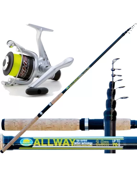 Kit Pesca Bolognese Tuttofare Canna + Mulinello + Filo Kit da pesca Lineaeffe