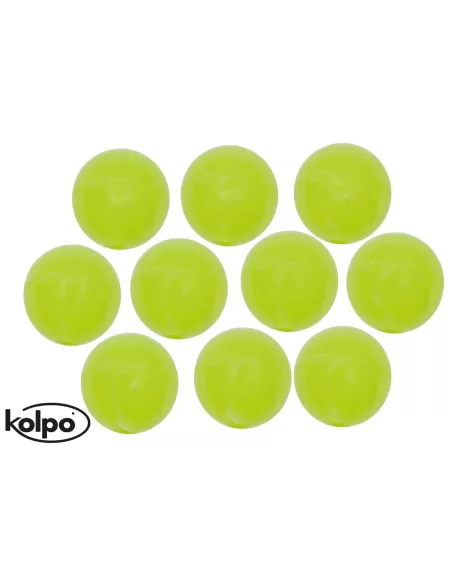 Kolpo Perline Forate Rotonde Fluorescenti Dure  Accessori mare Kolpo