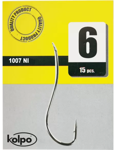 Kolpo Ami da Pesca 1007 ni Storto nichelato Ami sfusi Kolpo