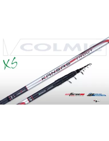 Colmic Canne Teleregolabili Kansas Trout Canne da pesca Colmic