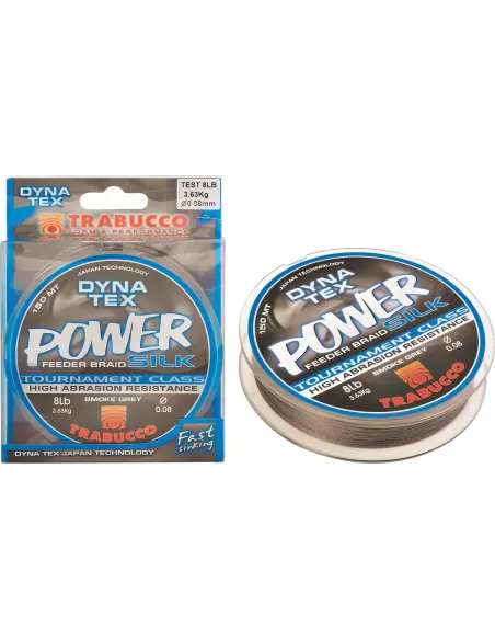 Trabucco Trecciato Power Silk Feeder Dyna Tex 150mt Fili da pesca Trabucco