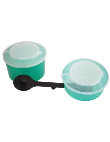 Kolpo Porta Esche Pesca 2 Vaschette con Supporto  Accessori mare Kolpo