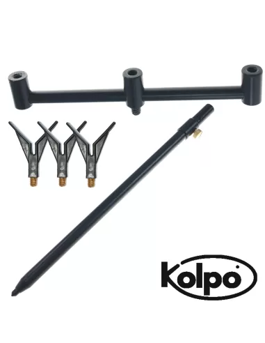 Kolpo Kit Pesca Poggia Canne Con palo Telescopico  Carpfishing Kolpo