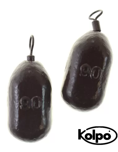 Kolpo Top Lead Bomber Piombi Pesca con Girella 2pz Carpfishing Kolpo