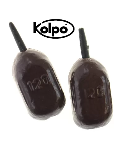 Kolpo Top Lead Bomber Piombi Pesca Inline 2pz Carpfishing Kolpo