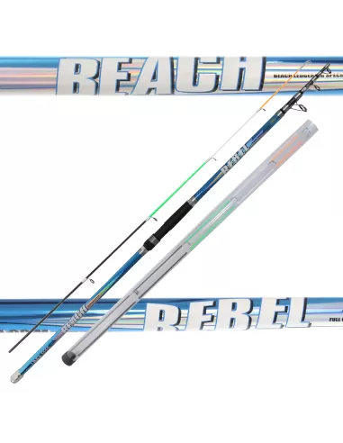 Canna Pesca Surf Carbonio Beach Rebel Doppia Vetta Canne da pesca Lineaeffe