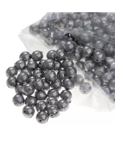 Piombo Pesca Sfera Foro Passante Busta da 1 kg Minuteria Fonderia roma