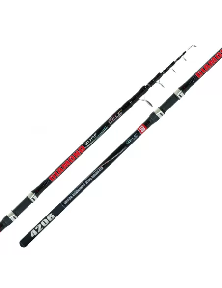 Canna da Pesca Surf Casting Telescopica Carbonio 4.20 mt Canne da pesca Sele