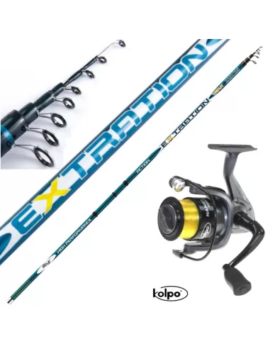 Kit Pesca Trota Lago Canna Mulinello Filo Da Pesca Kit da pesca Kolpo