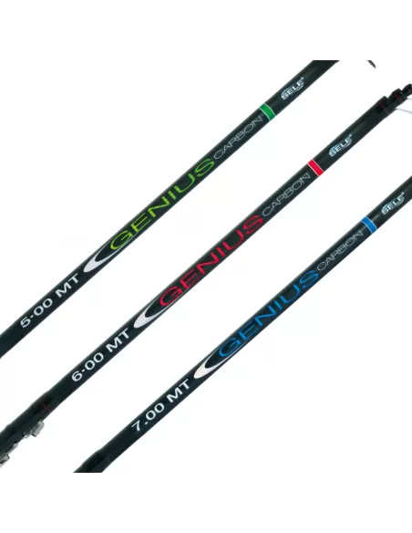 Canne da pesca Bolognesi In Carbonio Genius 5mt Canne da pesca Sele