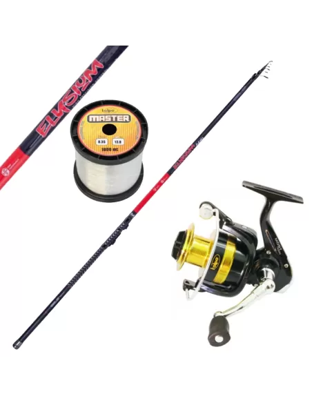 Kit Pesca Bolognese Canna Mulinello e Filo Kit da pesca Kolpo