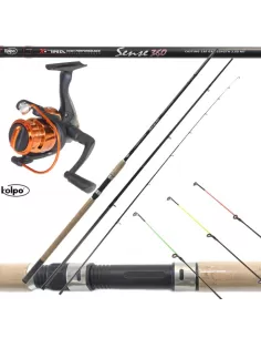 Kit Pesca Feeder Canna Mulinello Kolpo Kit da pesca Kolpo