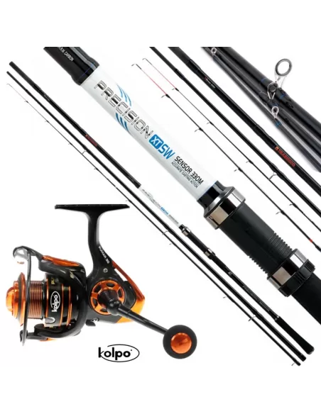 Kit Pesca Feeder Precision Trabucco Mulinello Kolpo Pumar Kit da pesca Trabucco