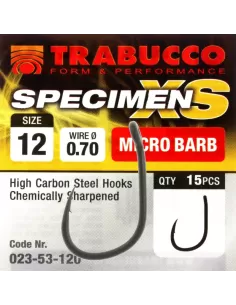 Fish hooks Trabucco Specimen XS Micro Barb 