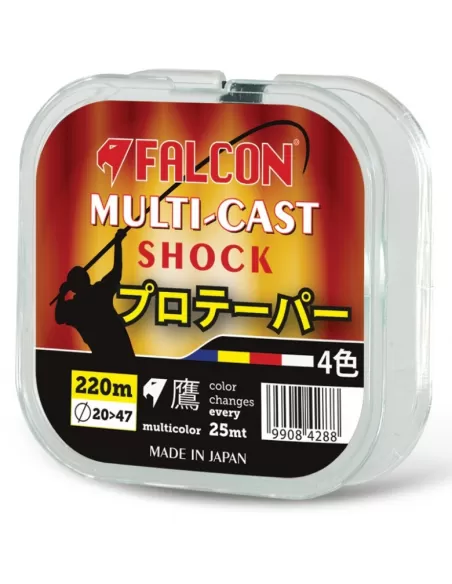 Filo da Pesca Conico Falcon Multicolor 220 mt Fili da pesca Falcon