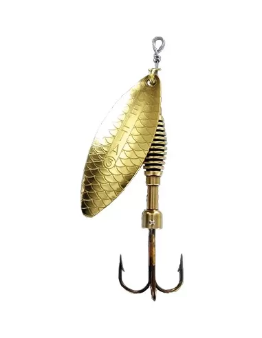 Rotante Cucchiaino Spinning Celta Long Rublex Oro Esche Artificiali Rublex
