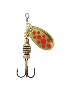 Rublex Rotary Spinning Gold Red Dots Teaspoon Celtic 