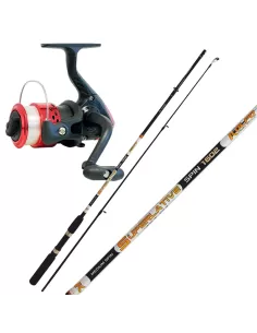 Combo Spinning Completo di Canna 3 20 gr Mulinello e Filo Kit da pesca Kolpo