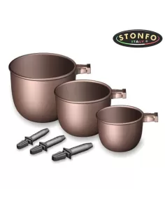 Kit Coppette Pasturazione Stonfo 3pz Canne roubaisienne Stonfo