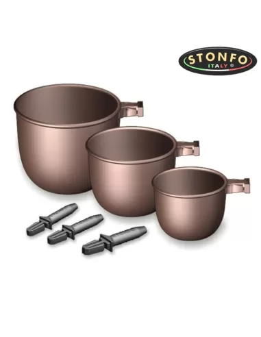 Kit Coppette Pasturazione Stonfo 3pz Canne roubaisienne Stonfo
