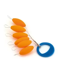 Flotterino Ovale Orange 6x13.5 mm Accessori mare Kolpo