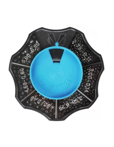 Mascot Azzurra Grande con Piombi Spaccati Grammature Assortite Minuteria Kolpo