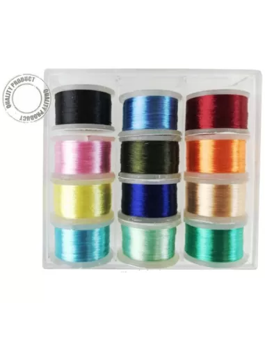 Box Fili Montaggio Mosche kolpo 12 pz Pesca a mosca Kolpo