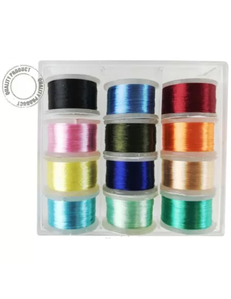 Box Fili Montaggio Mosche kolpo 12 pz Pesca a mosca Kolpo