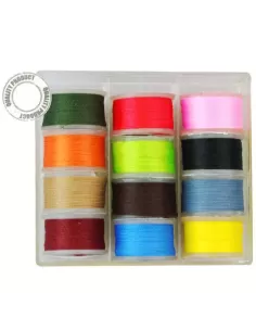 Box Poly Fili Montaggio Mosche kolpo 12 pz Pesca a mosca Kolpo