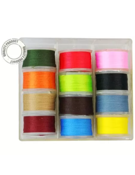 Box Poly Fili Montaggio Mosche kolpo 12 pz Pesca a mosca Kolpo