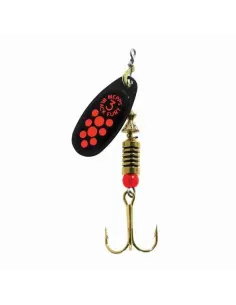Mepps Black Fury Paletta Nera Punti Arancio Fluo Esche Artificiali Mepps