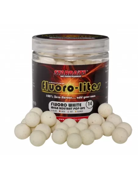 Fluorolite Pop Up Starbaits White Carpfishing Starbaits